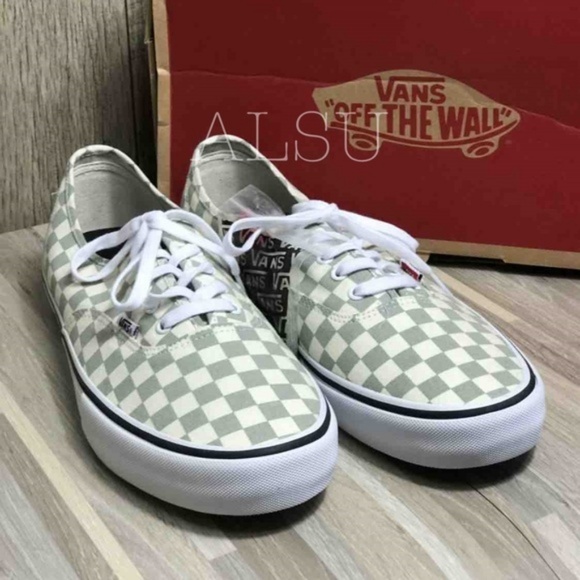 VANS Authentic Pro Checkerboard Desert Sage - Picture 2 of 7